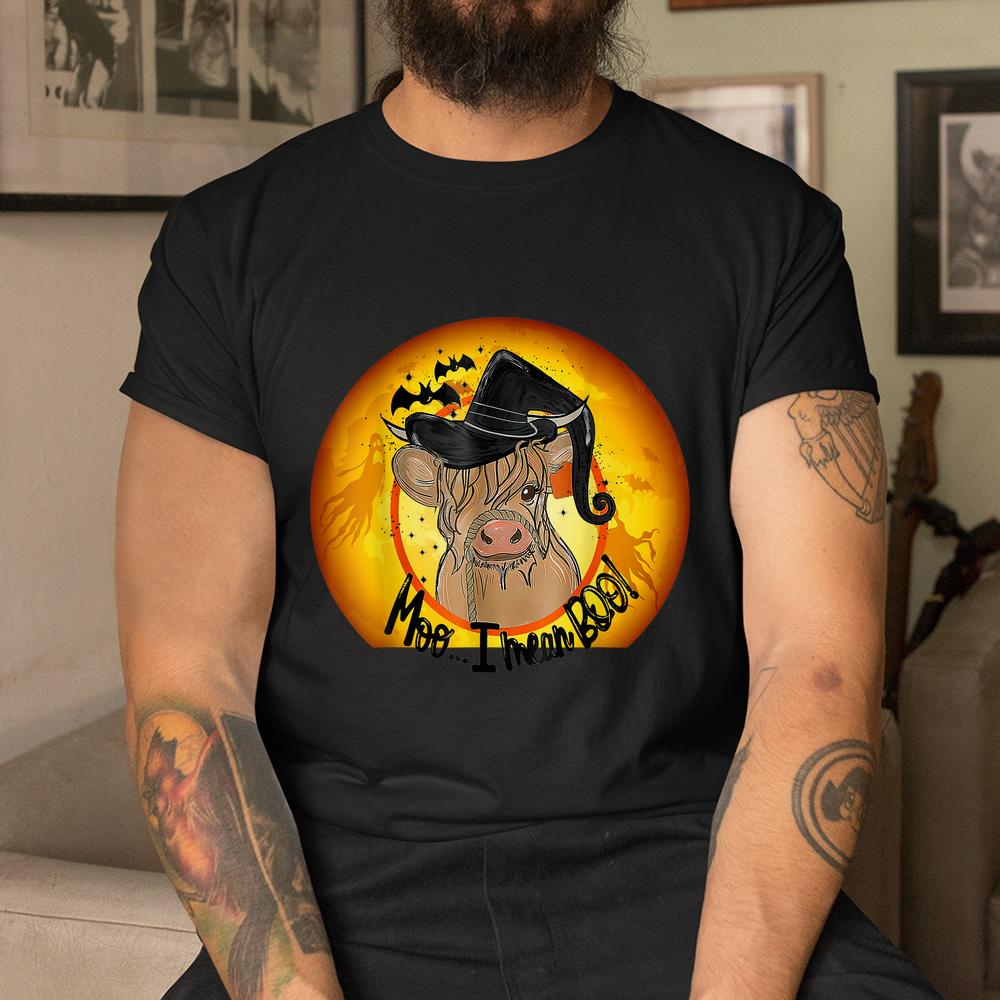 Cow Halloween Quote Moo I Mean Boo Shirt Cow Halloween Quote Moo I Mean Boo Shirt
