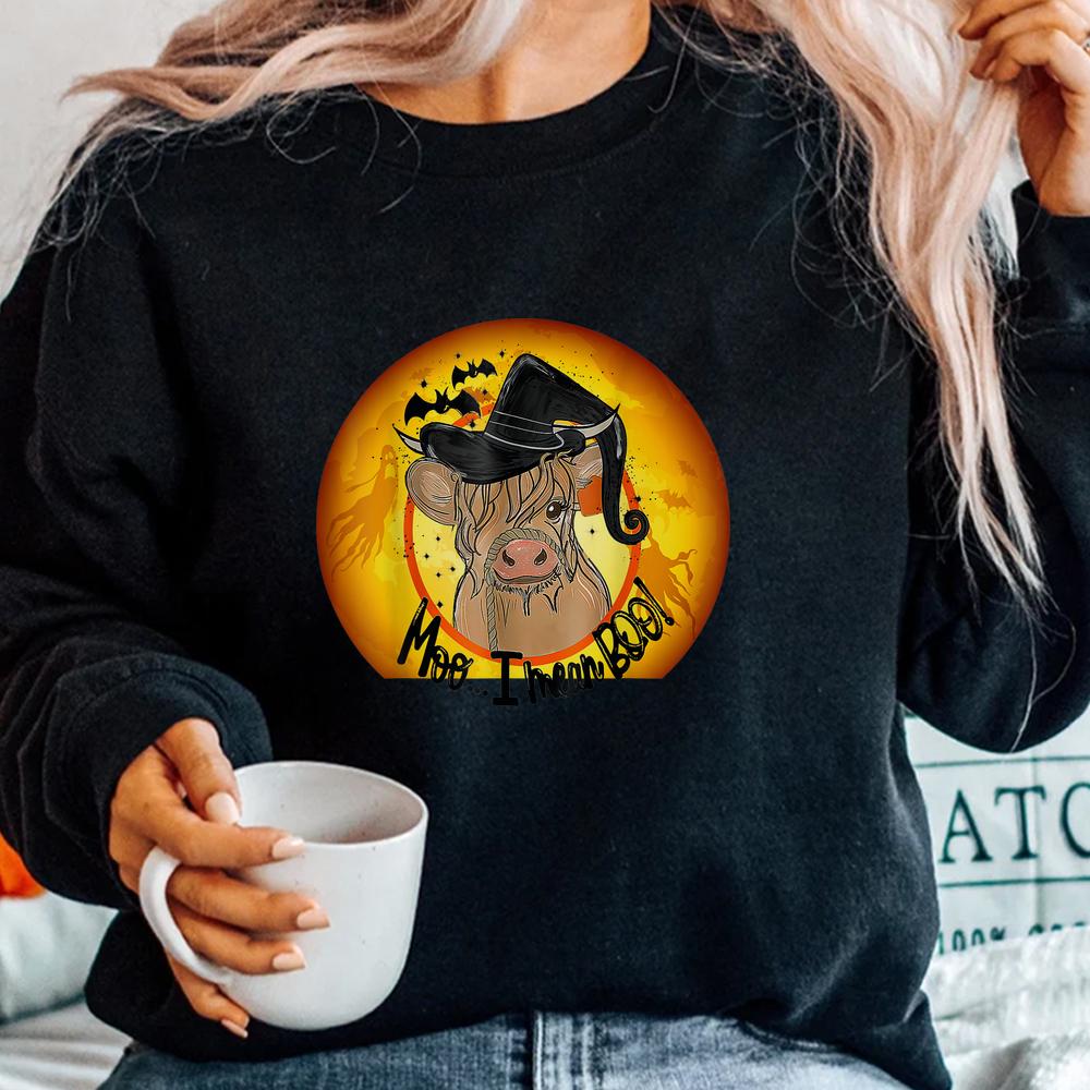 Cow Halloween Quote Moo I Mean Boo Shirt Cow Halloween Quote Moo I Mean Boo Shirt