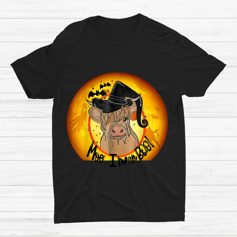 Cow Halloween Quote Moo I Mean Boo Shirt Cow Halloween Quote Moo I Mean Boo Shirt