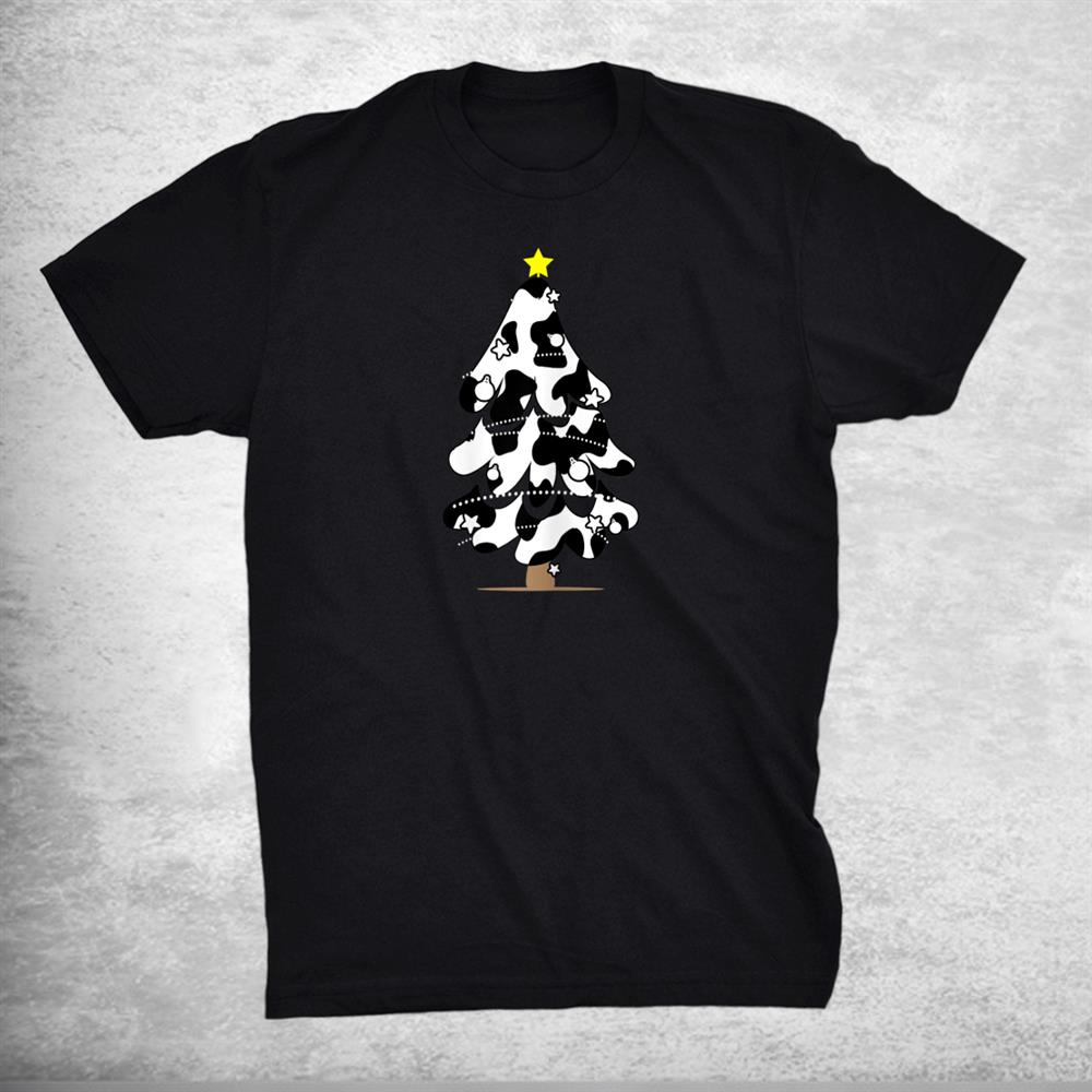 Cow Pattern Design Christmas Tree Shirt Cow Pattern Design Christmas Tree Shirt