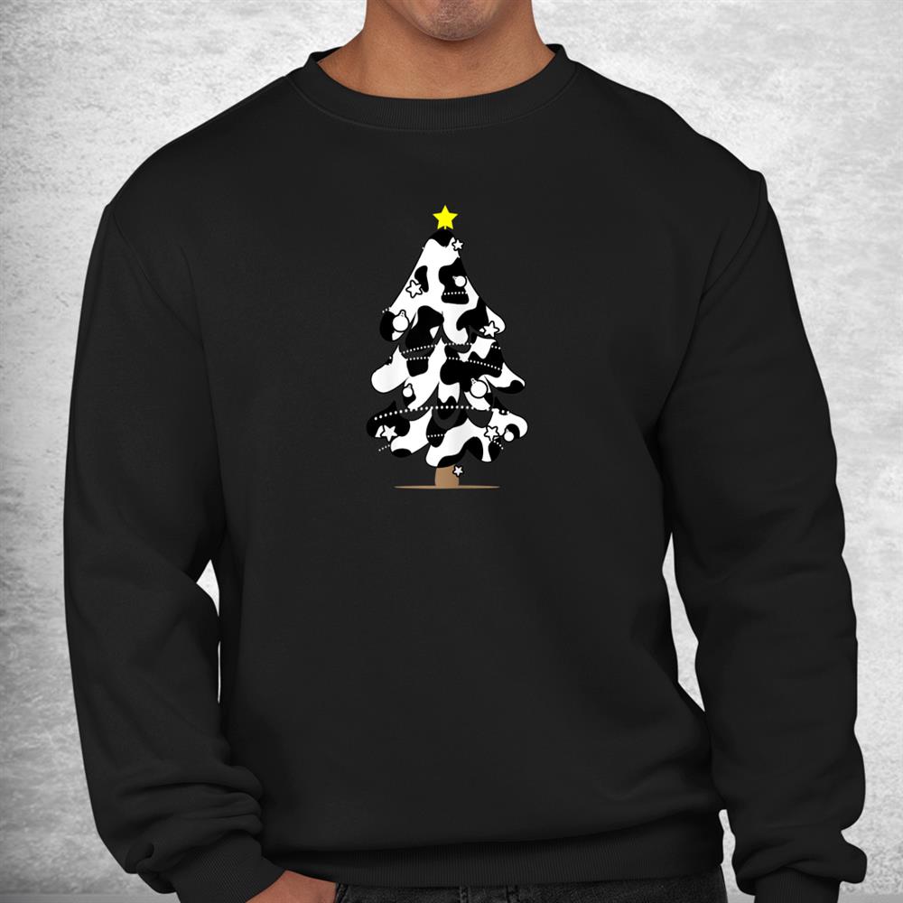 Cow Pattern Design Christmas Tree Shirt Cow Pattern Design Christmas Tree Shirt