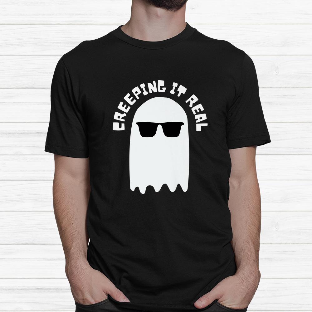 Creeping It Real Fall Ghost Sunglasses Halloween Shirt Creeping It Real Fall Ghost Sunglasses Halloween Shirt