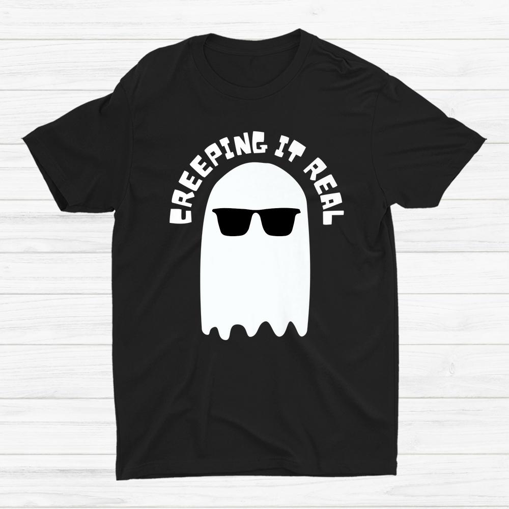 Creeping It Real Fall Ghost Sunglasses Halloween Shirt Creeping It Real Fall Ghost Sunglasses Halloween Shirt