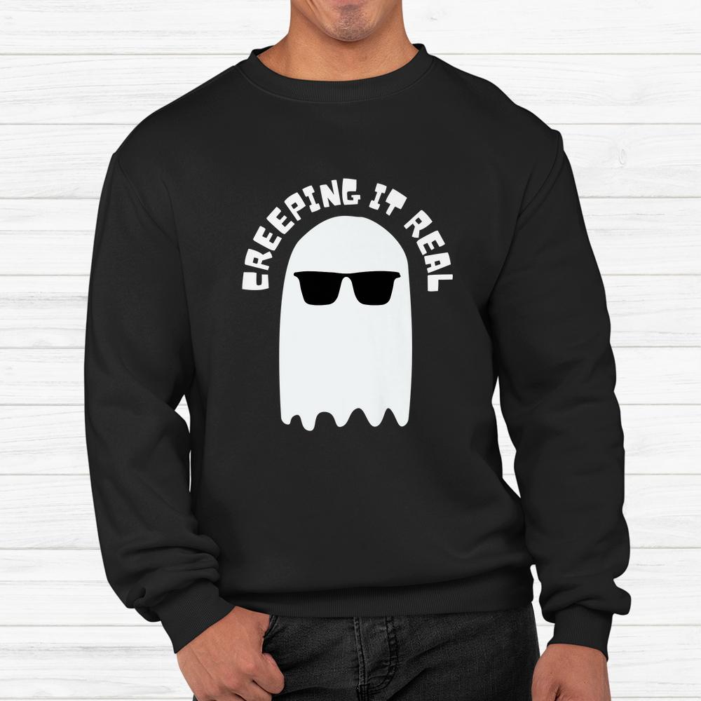 Creeping It Real Fall Ghost Sunglasses Halloween Shirt Creeping It Real Fall Ghost Sunglasses Halloween Shirt