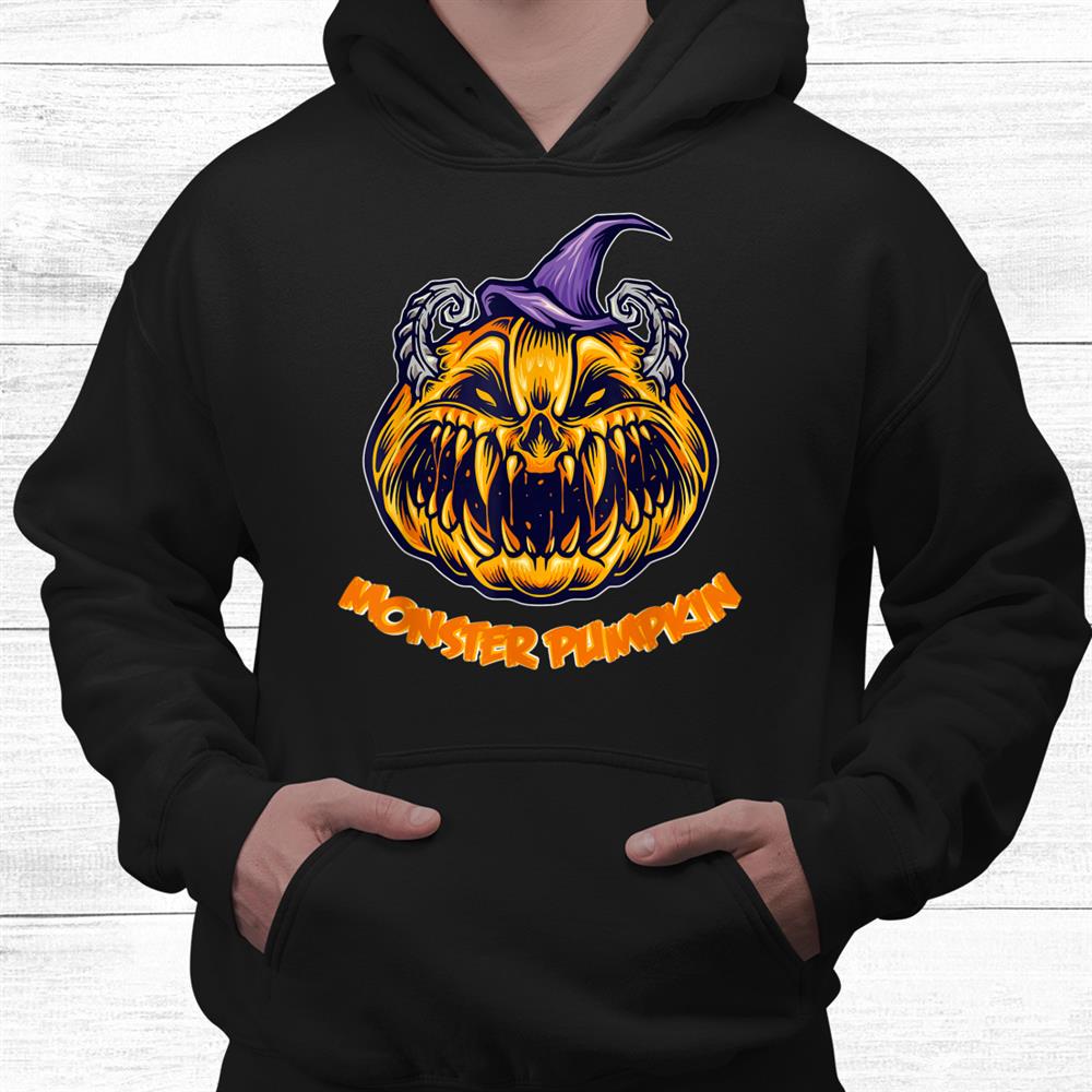 Creepy Monster Pumpkin Shirt Funny Halloween Shirt Creepy Monster Pumpkin Shirt Funny Halloween Shirt