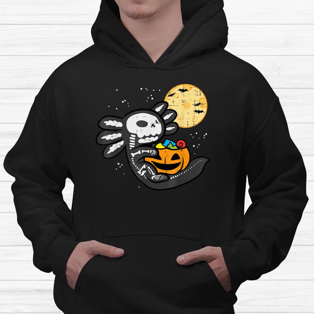 Cute Axolotl Sugar Skull Pumpkin Candy Halloween Shirt Cute Axolotl Sugar Skull Pumpkin Candy Halloween Shirt