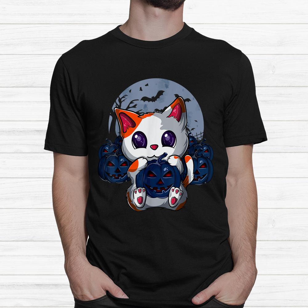 Cute Cat Pumpkin Moon Halloween Cat Shirt Cute Cat Pumpkin Moon Halloween Cat Shirt