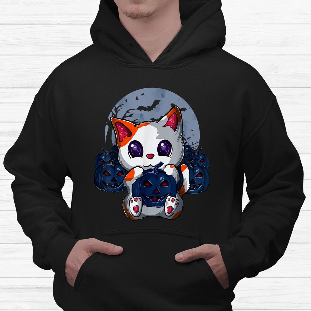Cute Cat Pumpkin Moon Halloween Cat Shirt Cute Cat Pumpkin Moon Halloween Cat Shirt
