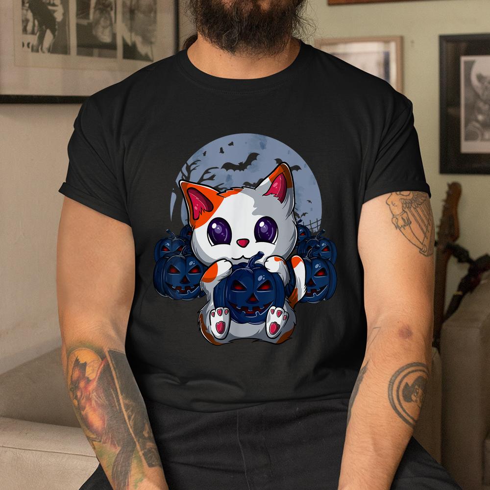 Cute Cat Pumpkin Moon Halloween Cat Shirt Cute Cat Pumpkin Moon Halloween Cat Shirt