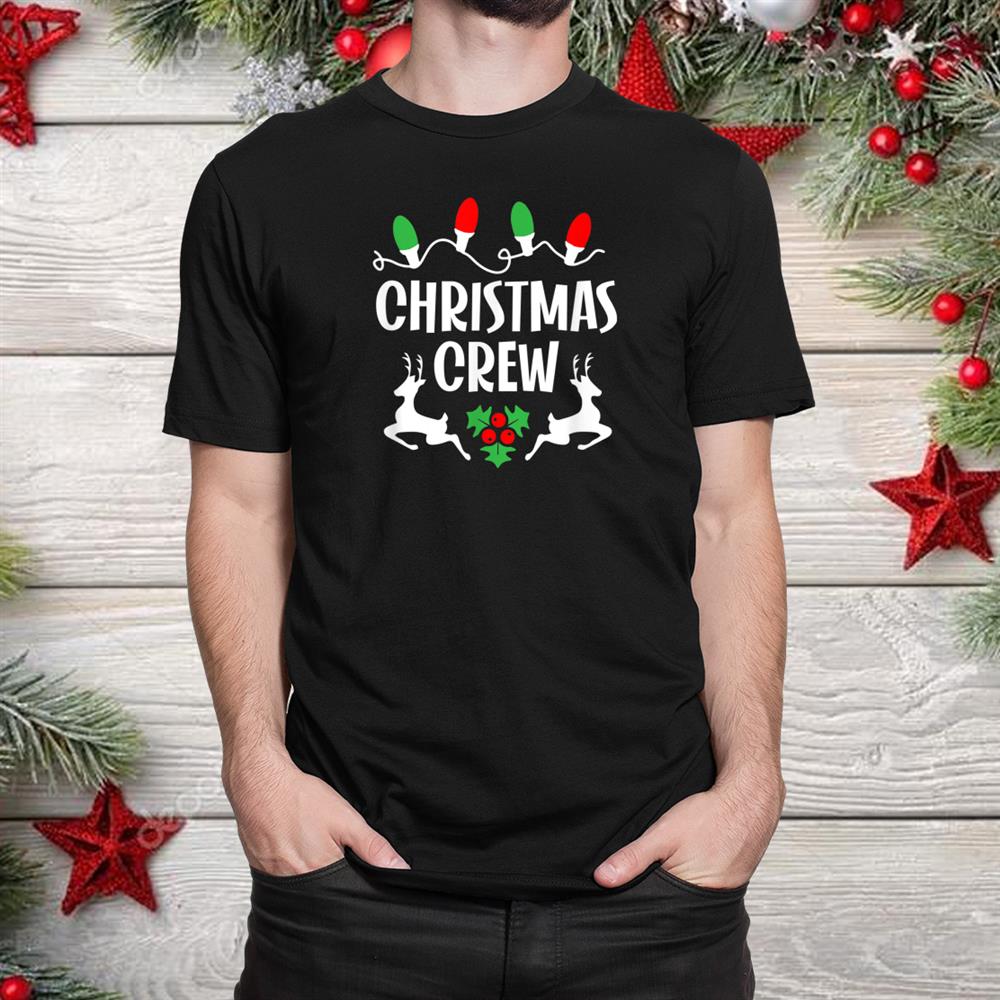 Cute Family Christmas Crew Matching Pajama Lights Shirt Cute Family Christmas Crew Matching Pajama Lights Shirt