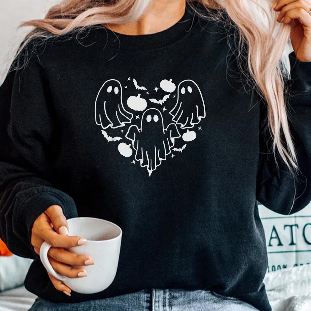 Cute Ghost Heart Halloween Shirt Cute Ghost Heart Halloween Shirt