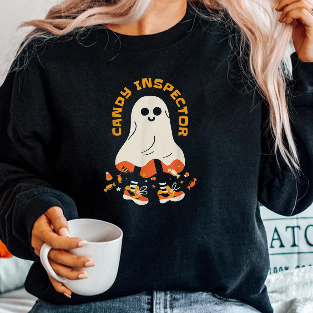 Cute Halloween Ghost Candy Inspector Shirt Cute Halloween Ghost Candy Inspector Shirt