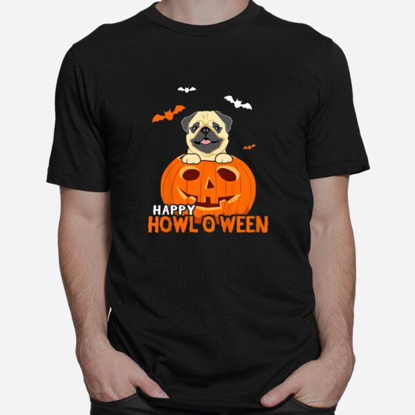 Cute Halloween Pug Dog Pumpkin Costumes Thanksgiving Shirt