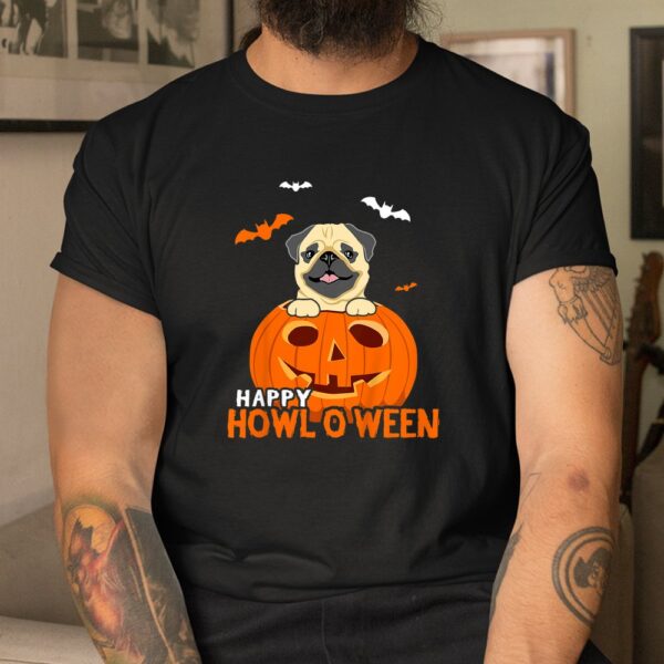 Cute Halloween Pug Dog Pumpkin Costumes Thanksgiving Shirt