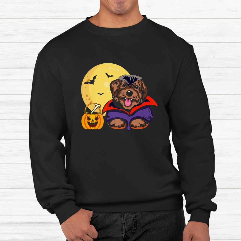 Cute Maltipo Dog With Halloween Spooky Dog Halloween Shirt Cute Maltipo Dog With Halloween Spooky Dog Halloween Shirt