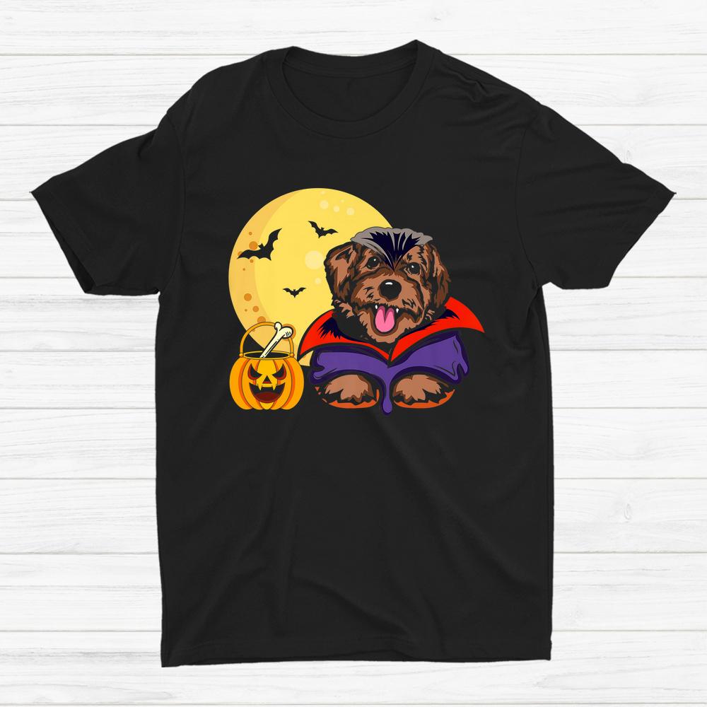 Cute Maltipo Dog With Halloween Spooky Dog Halloween Shirt Cute Maltipo Dog With Halloween Spooky Dog Halloween Shirt