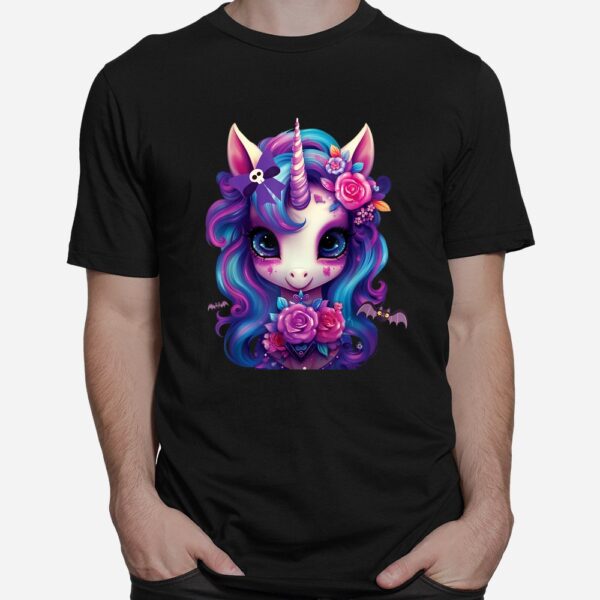 cute unicorn halloween girls shirt 1 1