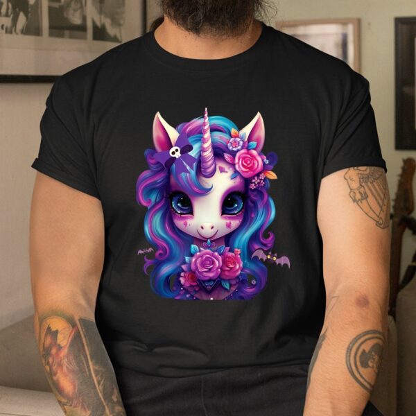 cute unicorn halloween girls shirt 3