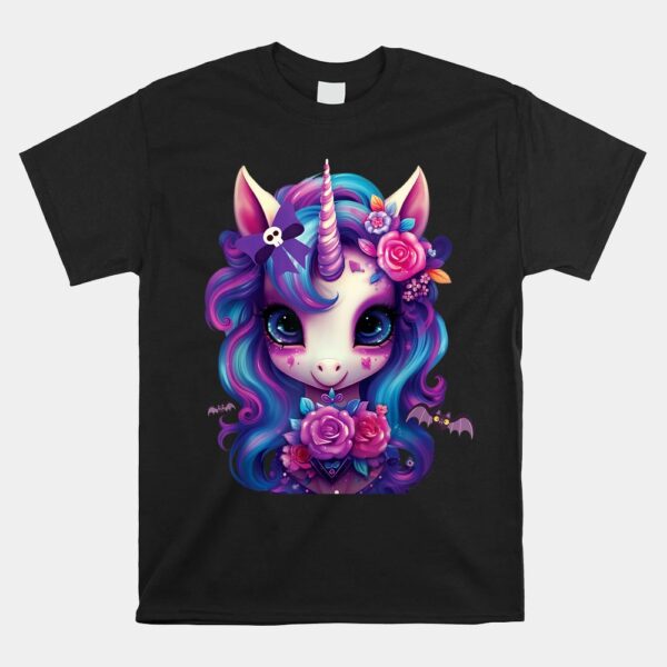 Cute Unicorn Halloween Girls Shirt