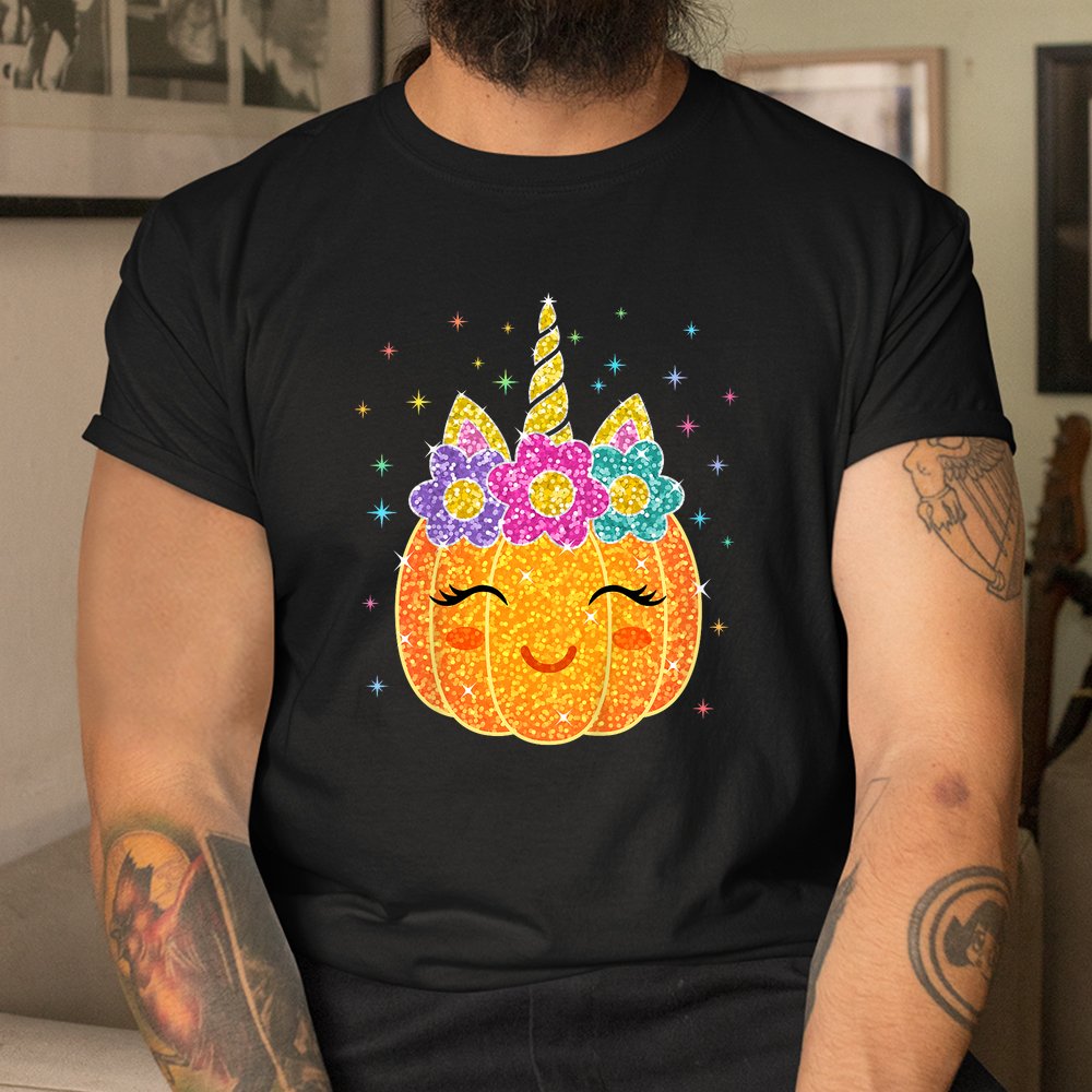 Cute Unicorn Pumpkin Halloween Thanksgiving Shirt Cute Unicorn Pumpkin Halloween Thanksgiving Shirt