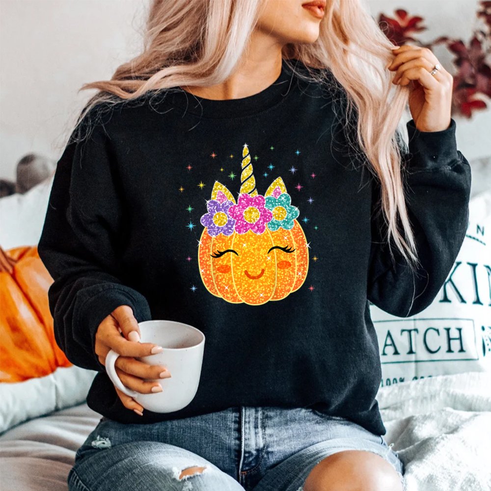 Cute Unicorn Pumpkin Halloween Thanksgiving Shirt Cute Unicorn Pumpkin Halloween Thanksgiving Shirt