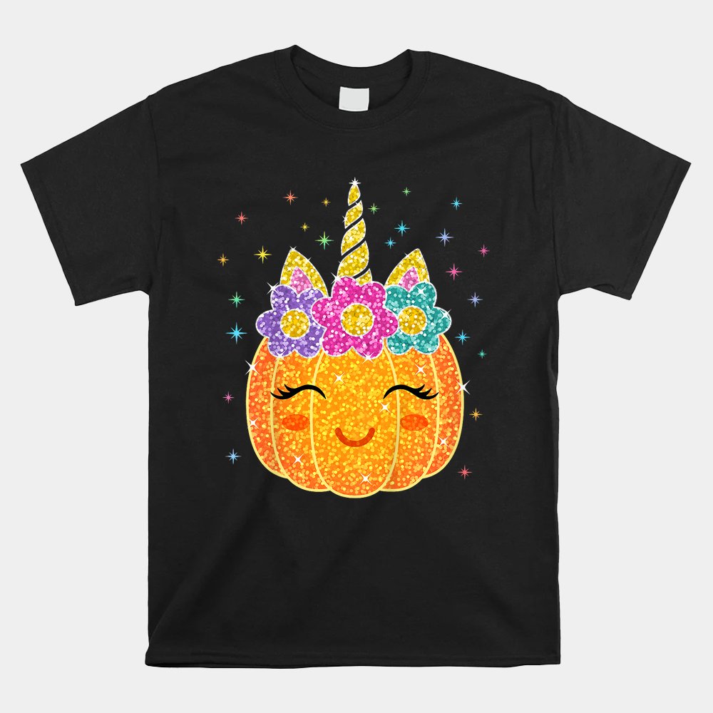 Cute Unicorn Pumpkin Halloween Thanksgiving Shirt Cute Unicorn Pumpkin Halloween Thanksgiving Shirt