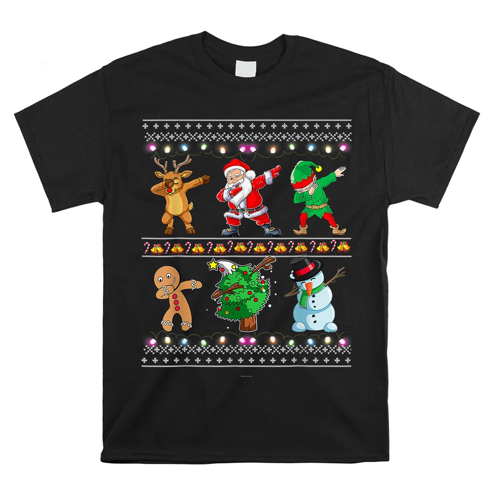 Dabbing Santa Elf Friends Christmas Shirt Dabbing Santa Elf Friends Christmas Shirt
