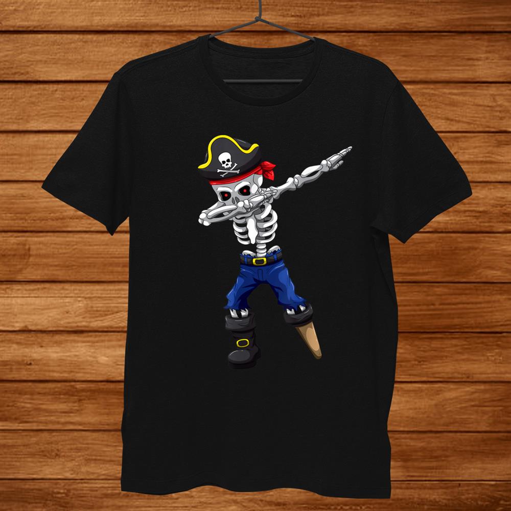 Dabbing Skeleton Pirate Jolly Roger Halloween Pirate Night Shirt Dabbing Skeleton Pirate Jolly Roger Halloween Pirate Night Shirt