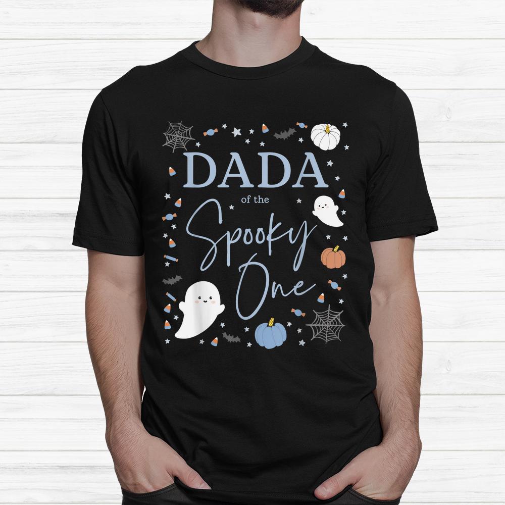 Dada Of The Spooky One First Birthday Blue Boy 1st Halloween Shirt Dada Of The Spooky One First Birthday Blue Boy 1st Halloween Shirt