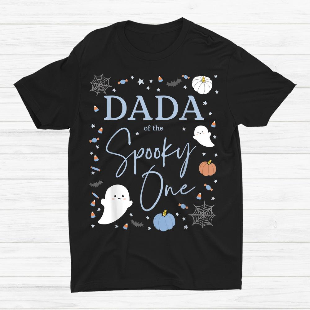 Dada Of The Spooky One First Birthday Blue Boy 1st Halloween Shirt Dada Of The Spooky One First Birthday Blue Boy 1st Halloween Shirt