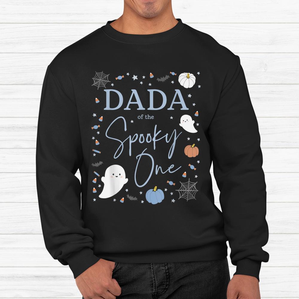 Dada Of The Spooky One First Birthday Blue Boy 1st Halloween Shirt Dada Of The Spooky One First Birthday Blue Boy 1st Halloween Shirt