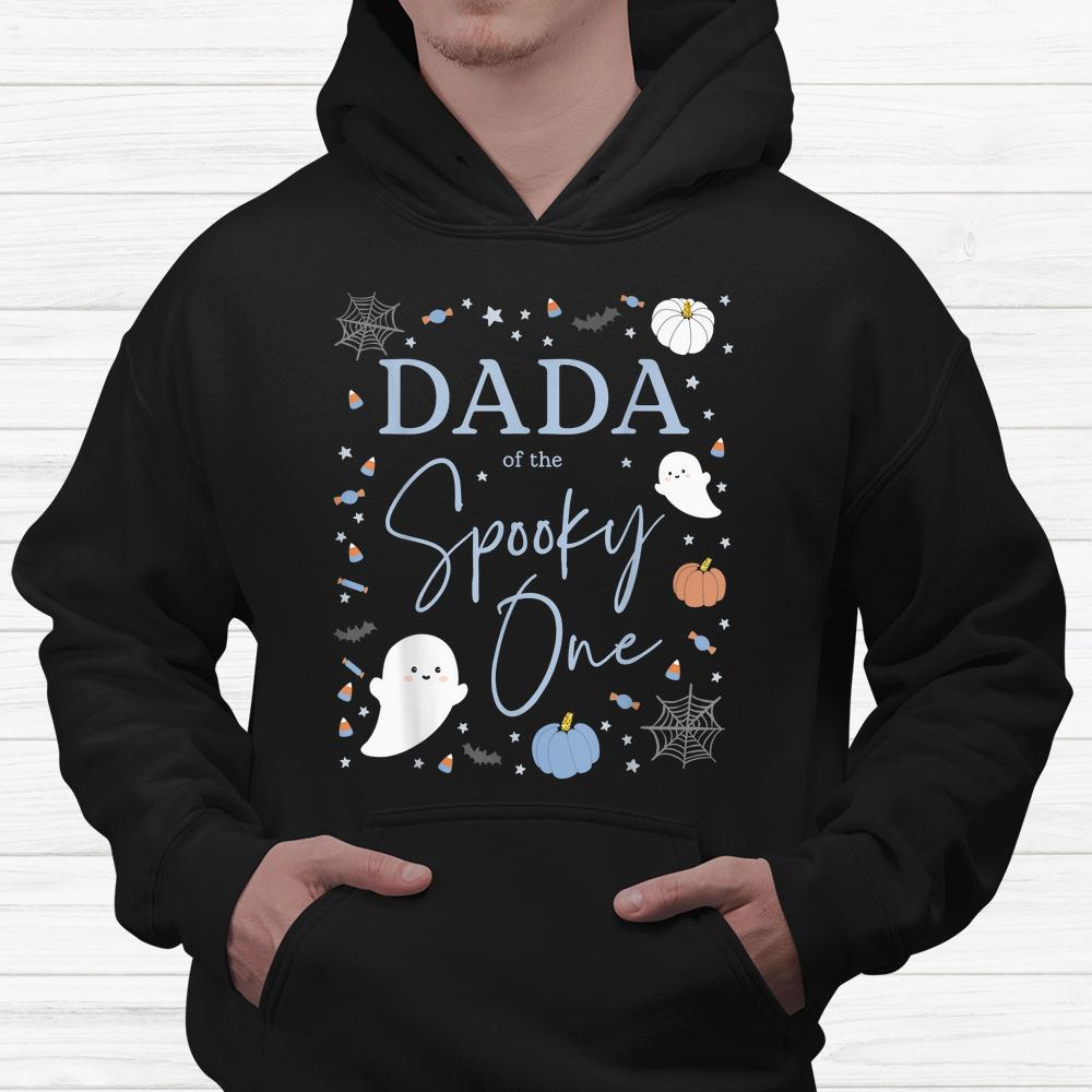 Dada Of The Spooky One First Birthday Blue Boy 1st Halloween Shirt Dada Of The Spooky One First Birthday Blue Boy 1st Halloween Shirt