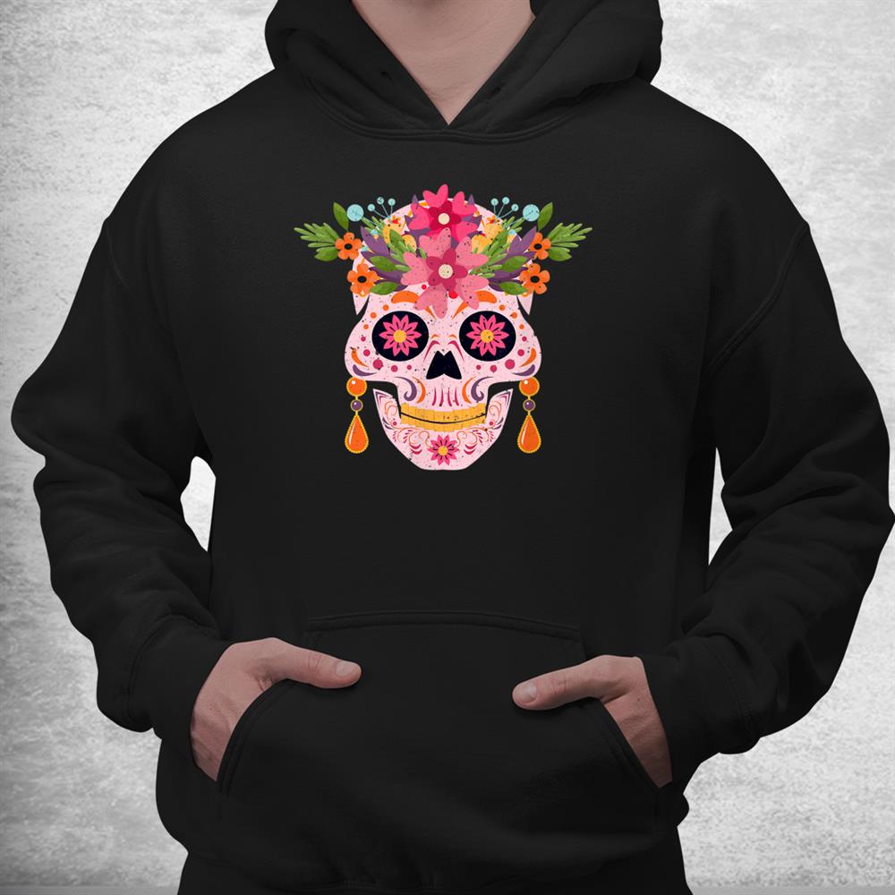 Day Of The Dead Mexico Womens Sugar Skull Cute Halloween Shirt Day Of The Dead Mexico Womens Sugar Skull Cute Halloween Shirt