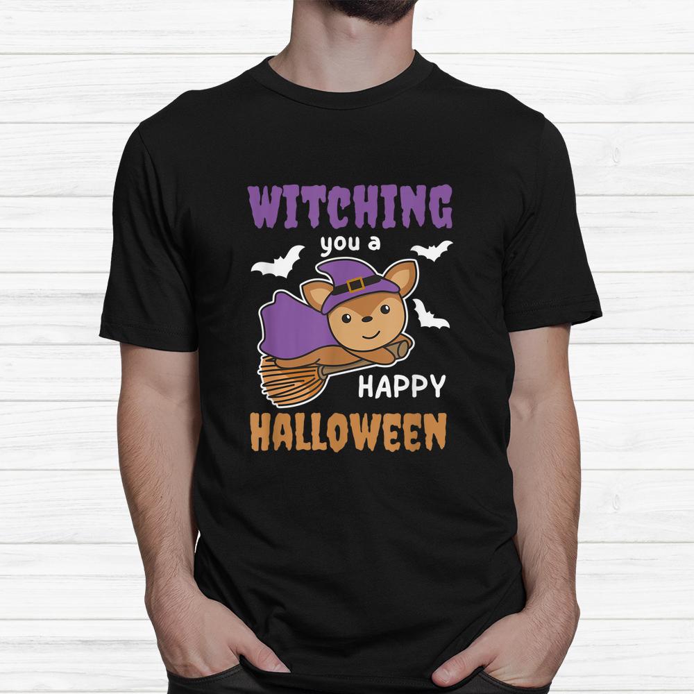 Deer Halloween Witch Costume Deer Witches Wordplay Shirt Deer Halloween Witch Costume Deer Witches Wordplay Shirt