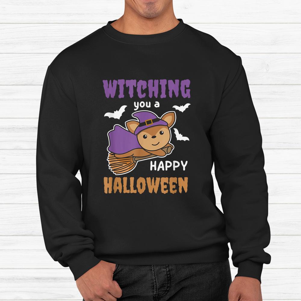 Deer Halloween Witch Costume Deer Witches Wordplay Shirt Deer Halloween Witch Costume Deer Witches Wordplay Shirt