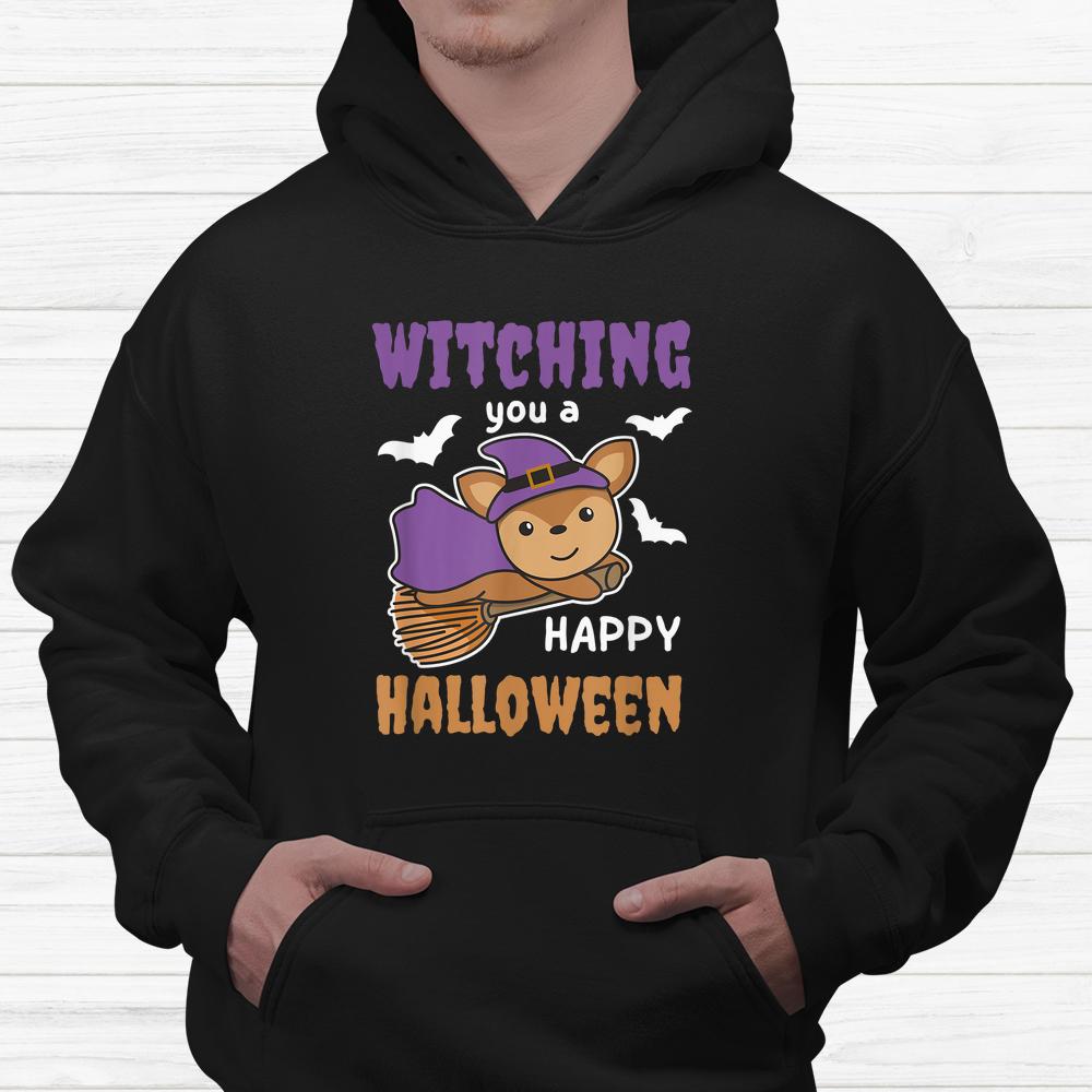 Deer Halloween Witch Costume Deer Witches Wordplay Shirt Deer Halloween Witch Costume Deer Witches Wordplay Shirt