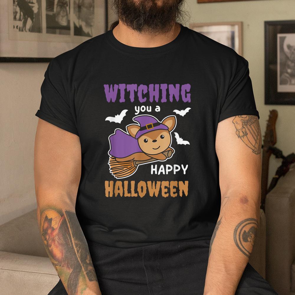 Deer Halloween Witch Costume Deer Witches Wordplay Shirt Deer Halloween Witch Costume Deer Witches Wordplay Shirt