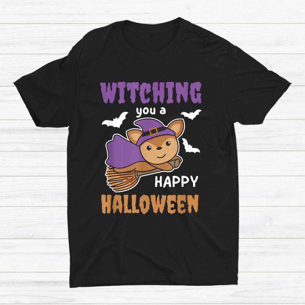 Deer Halloween Witch Costume Deer Witches Wordplay Shirt Deer Halloween Witch Costume Deer Witches Wordplay Shirt
