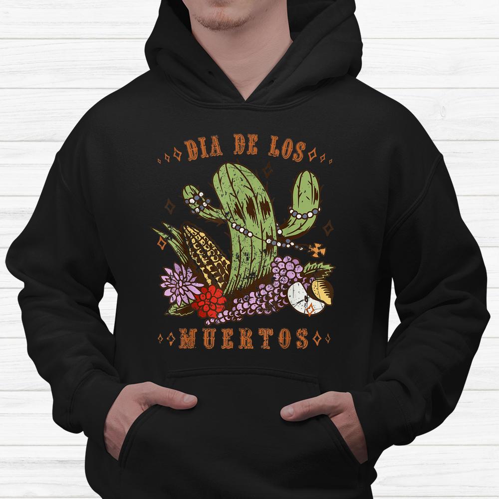 Dia De Los Muertos Cactus Rosary Corn Grunge Halloween Shirt Dia De Los Muertos Cactus Rosary Corn Grunge Halloween Shirt
