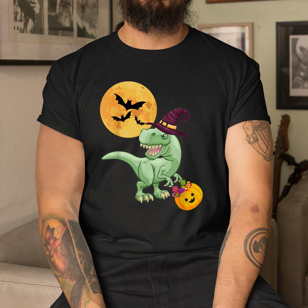 Dinosaur T-rex Scary Pumpkin Moon Halloween Shirt Dinosaur T-rex Scary Pumpkin Moon Halloween Shirt