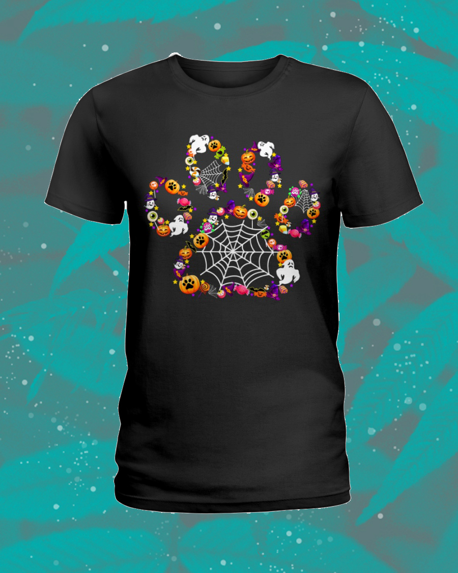 Dog Paw Happy Halloween Shirt 6 Dog Paw Happy Halloween Shirt