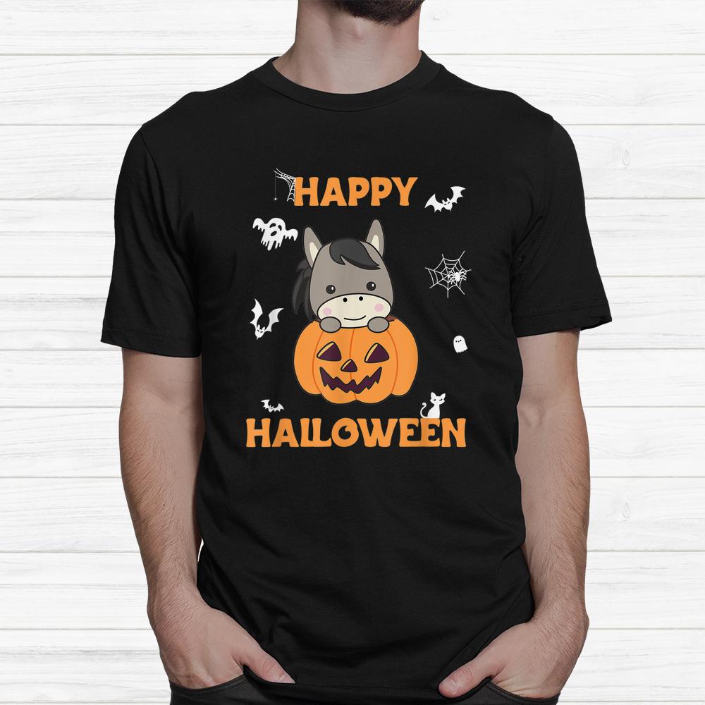 Donkey In Pumpkin Cute Donkey Happy Halloween Shirt Donkey In Pumpkin Cute Donkey Happy Halloween Shirt