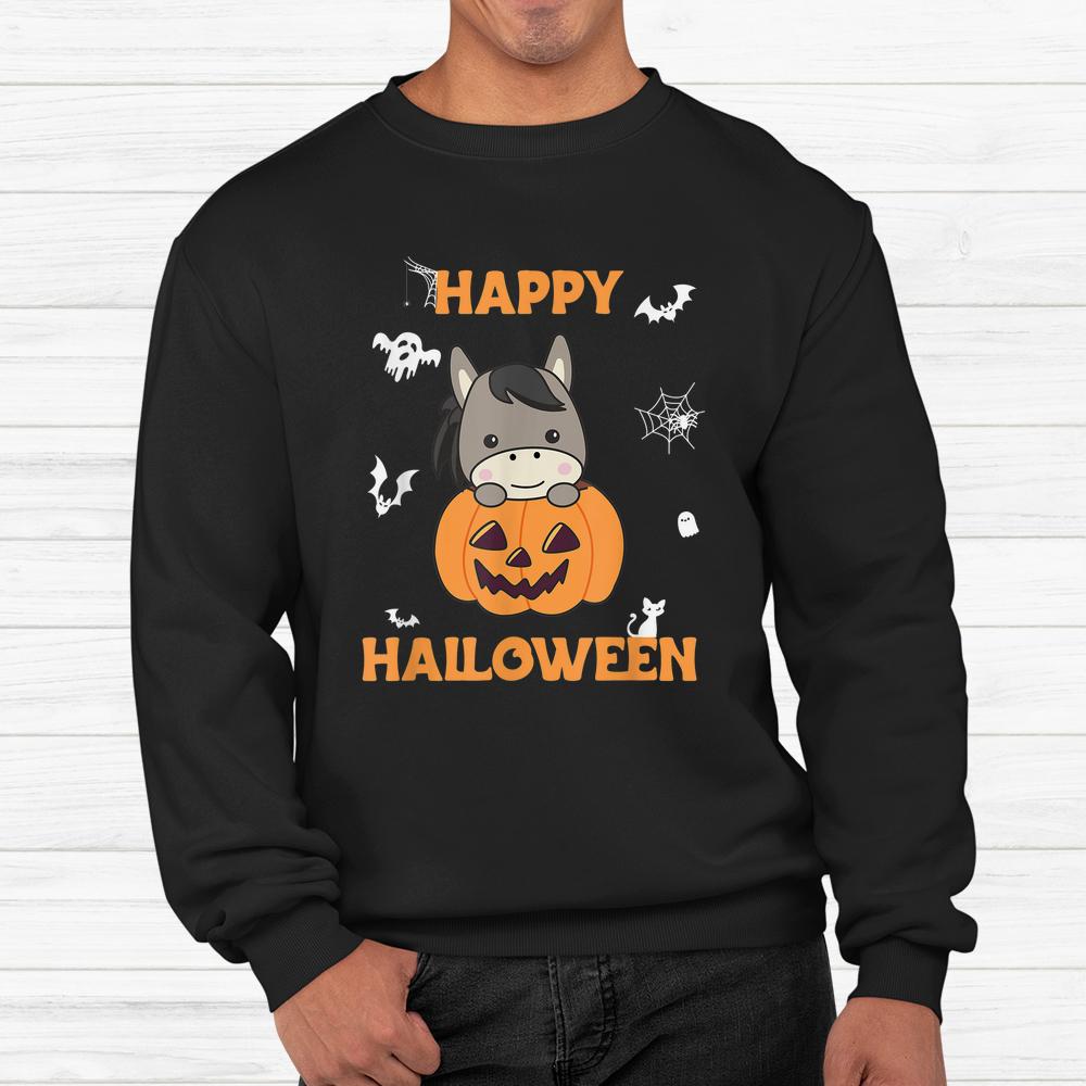 Donkey In Pumpkin Cute Donkey Happy Halloween Shirt Donkey In Pumpkin Cute Donkey Happy Halloween Shirt