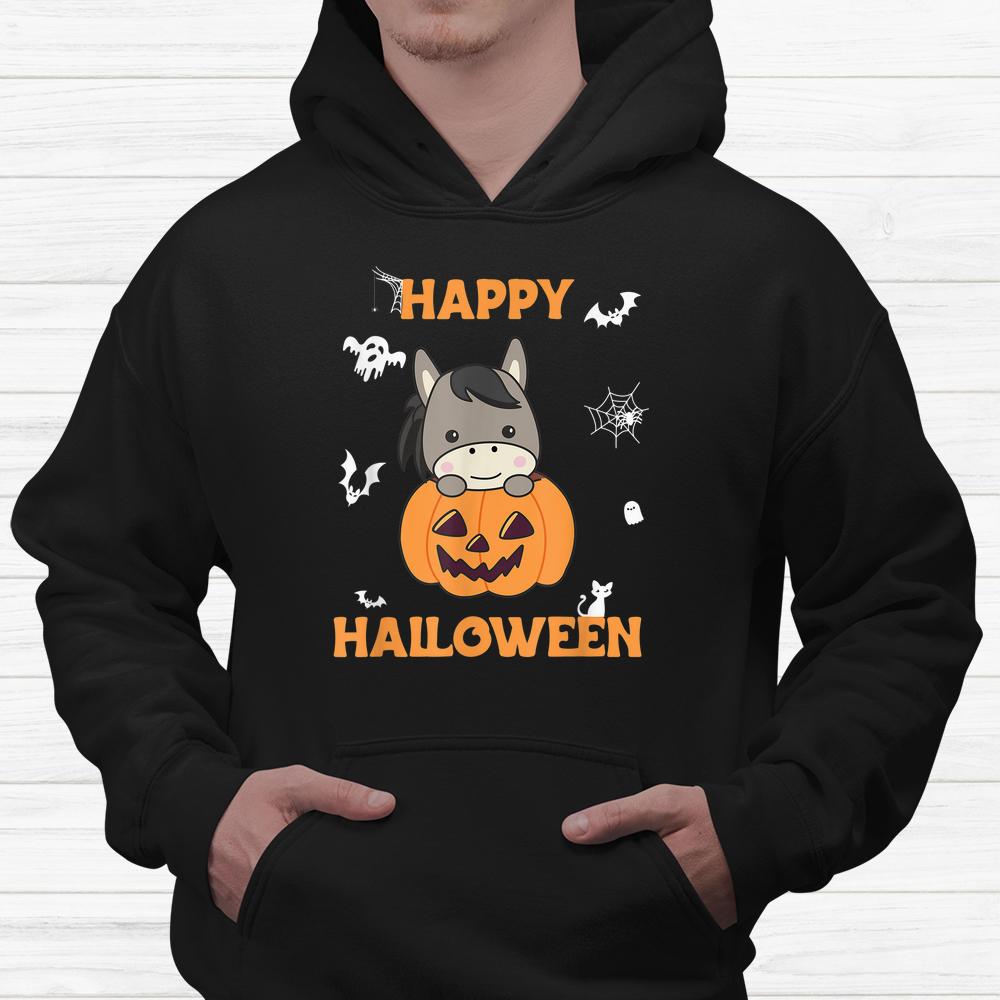 Donkey In Pumpkin Cute Donkey Happy Halloween Shirt Donkey In Pumpkin Cute Donkey Happy Halloween Shirt