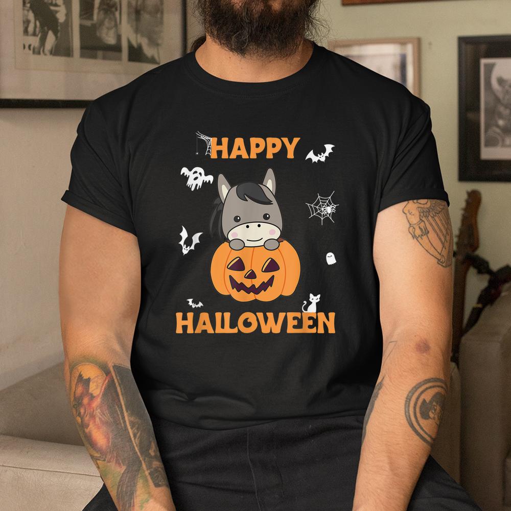 Donkey In Pumpkin Cute Donkey Happy Halloween Shirt Donkey In Pumpkin Cute Donkey Happy Halloween Shirt