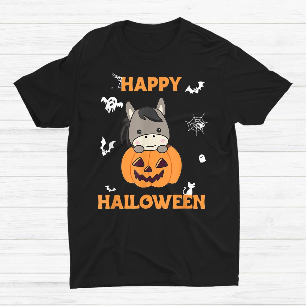 Donkey In Pumpkin Cute Donkey Happy Halloween Shirt Donkey In Pumpkin Cute Donkey Happy Halloween Shirt
