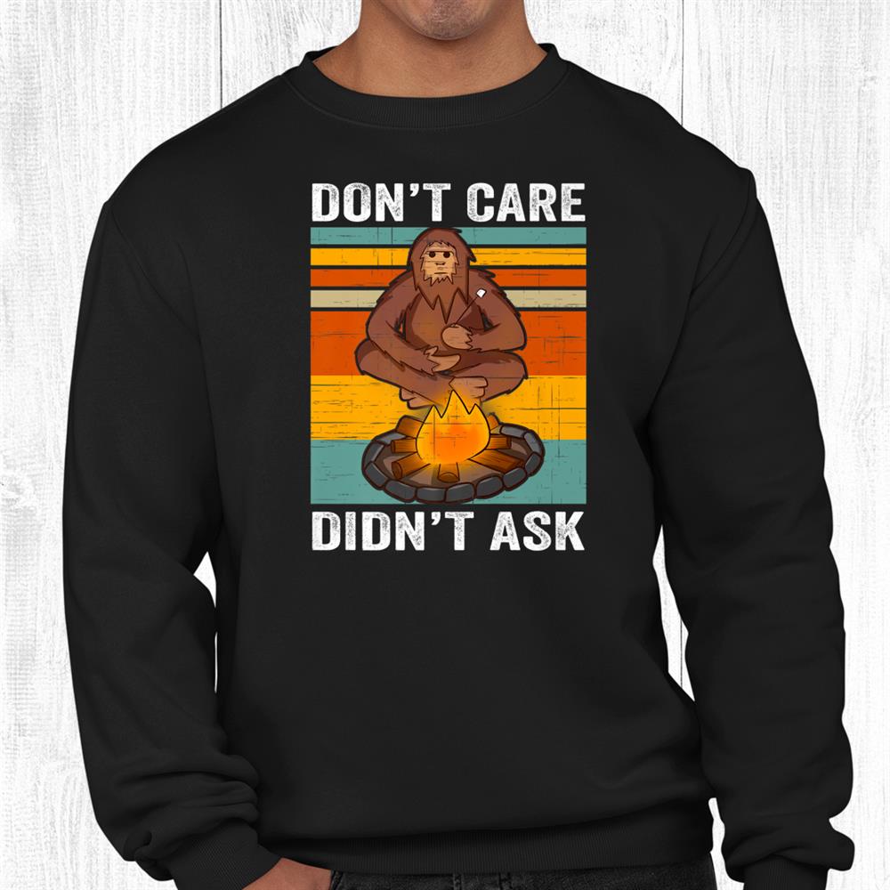 Don’t Care Didnt Ask Funny Yeti Bigfoot In A Boat Halloween Shirt Don’t Care Didnt Ask Funny Yeti Bigfoot In A Boat Halloween Shirt