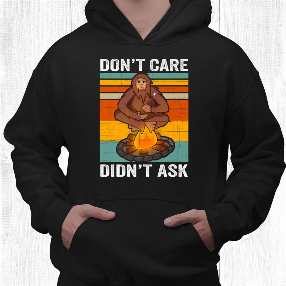 Don’t Care Didnt Ask Funny Yeti Bigfoot In A Boat Halloween Shirt Don’t Care Didnt Ask Funny Yeti Bigfoot In A Boat Halloween Shirt