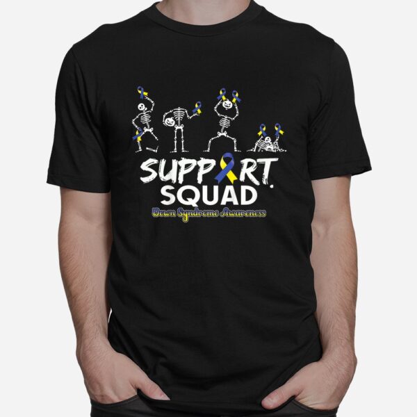 Down Syndrome Awareness Skeleton Support Squad Halloween Shirt 6 Down Syndrome Awareness Skeleton Support Squad Halloween Shirt