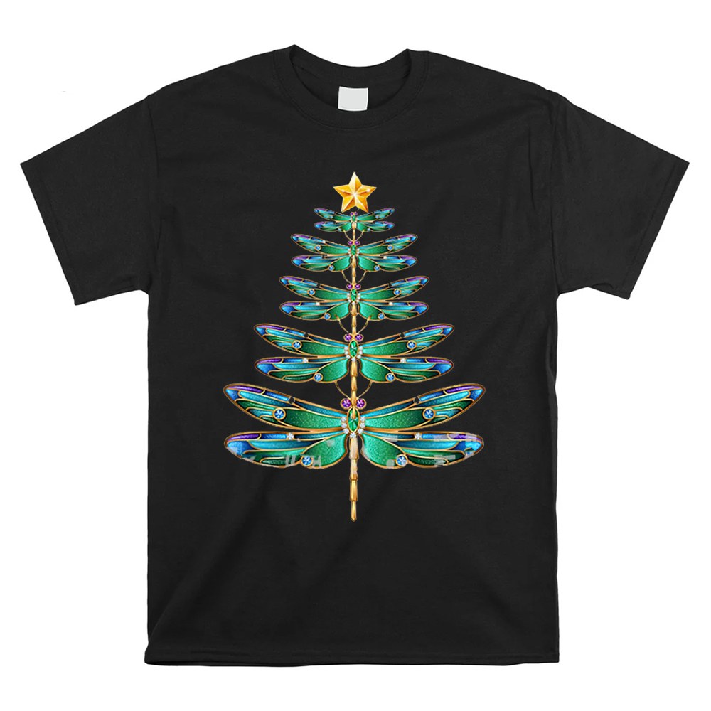 Dragonfly Christmas Tree Entomologist Xmas Insect Shirt Dragonfly Christmas Tree Entomologist Xmas Insect Shirt